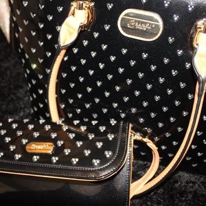 Black Twinkle Star Brangio Italy Tote